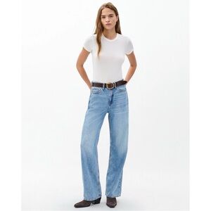 NWT Rag & Bone Logan Blue Featherlight Jeans size 28